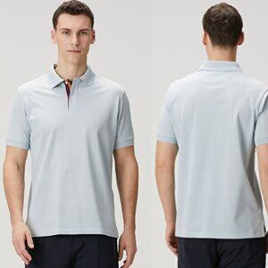 Paul Smith Light Blue Cotton Short Sleeves Polo Shirt - 35723